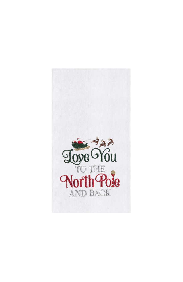 C&F Home To The North Pole & Back Towel, Main, color, Red
