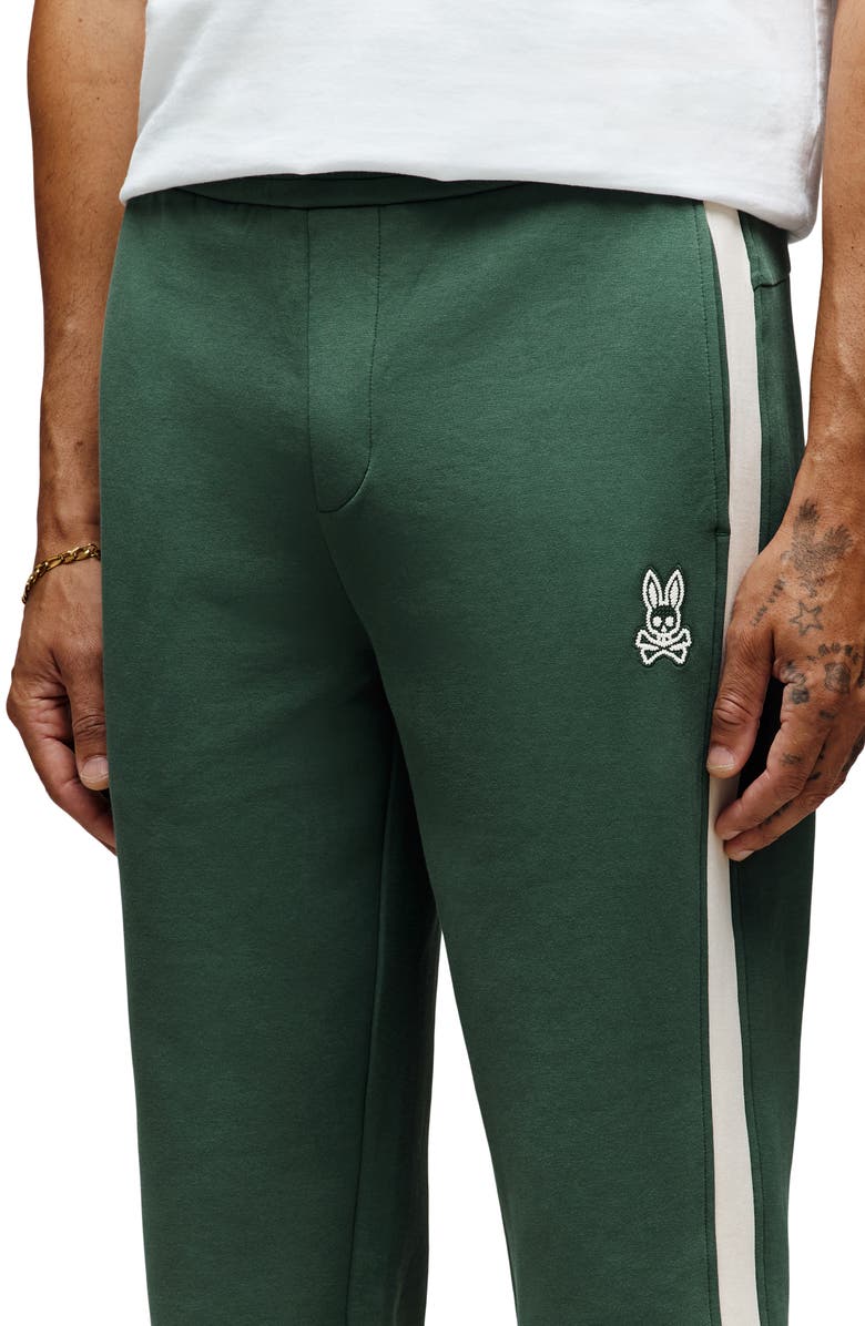 Psycho Bunny Stiles Straight Leg Knit Track Pants, Alternate, color, Garden Topiary