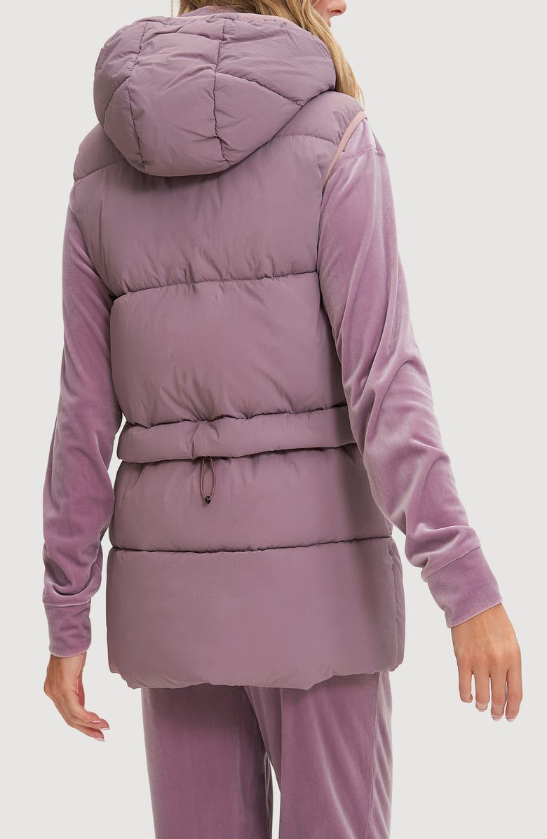Noize Mavis Hooded Puffer Vest, Alternate, color, Wisteria
