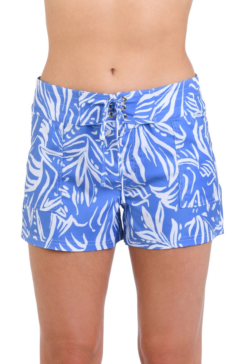 Beachside Bay Board Shorts, Main, color, CHAMBRAY