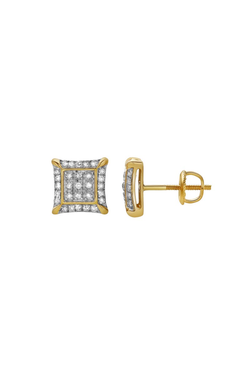 LuvMyJewelry Malandro 10K Yellow Gold Diamond Unisex Earrings - 0.2 Cts, Main, color, 10K Yellow Gold