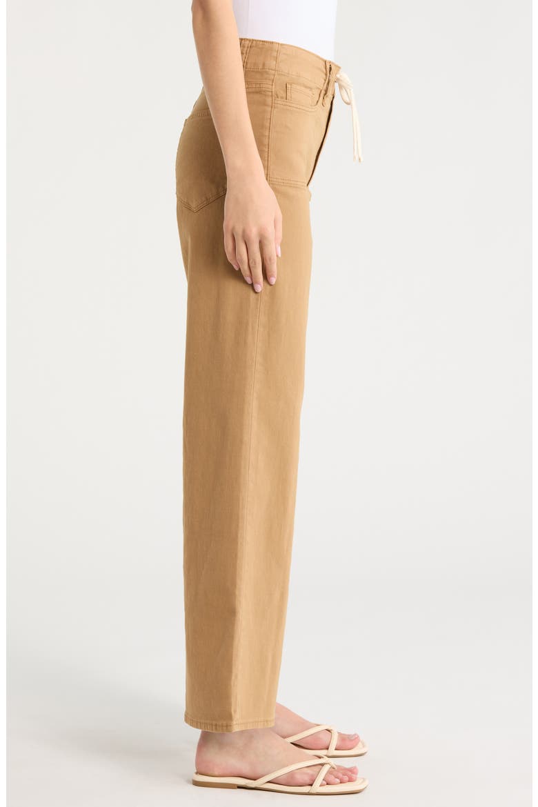 Ari Drawstring High Waist Wide Leg Pants, Alternate, color, VINTAGE SUNFLOWER