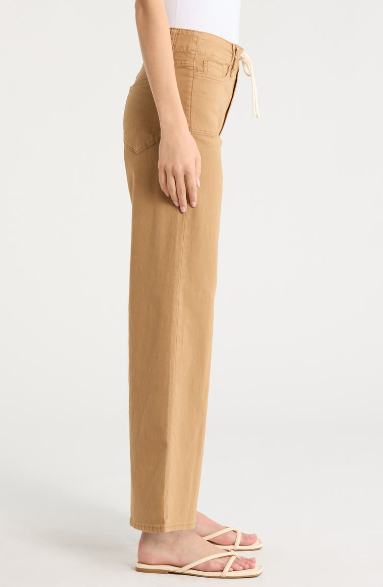 PAIGE Ari Drawstring High Waist Wide Leg Pants, Alternate, color, Vintage Sunflower