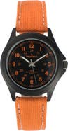 Peugeot Millitary Dial PVD Plated Canvas Strap Watch- 40MM