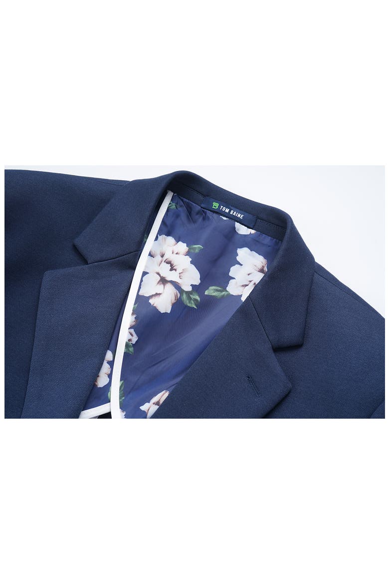Notch Collar Two Button 4-Way Stretch Jacket, Alternate, color, NAVY