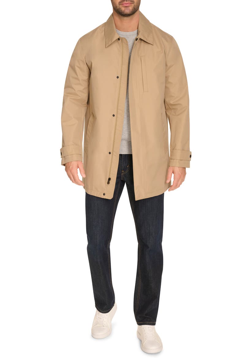 Water Resistant Classic Mac Coat, Alternate, color, KHAKI