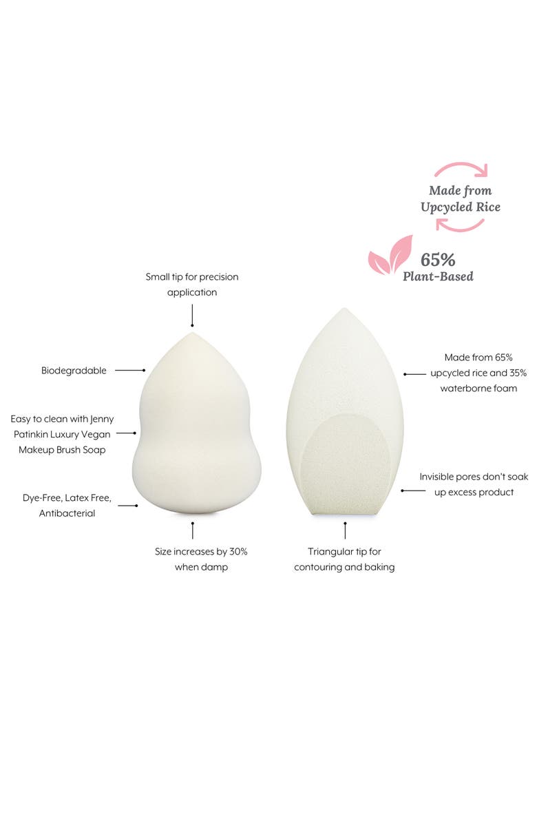 Jenny Patinkin Puare Luxury Makeup Sponge Duo, Alternate, color, White