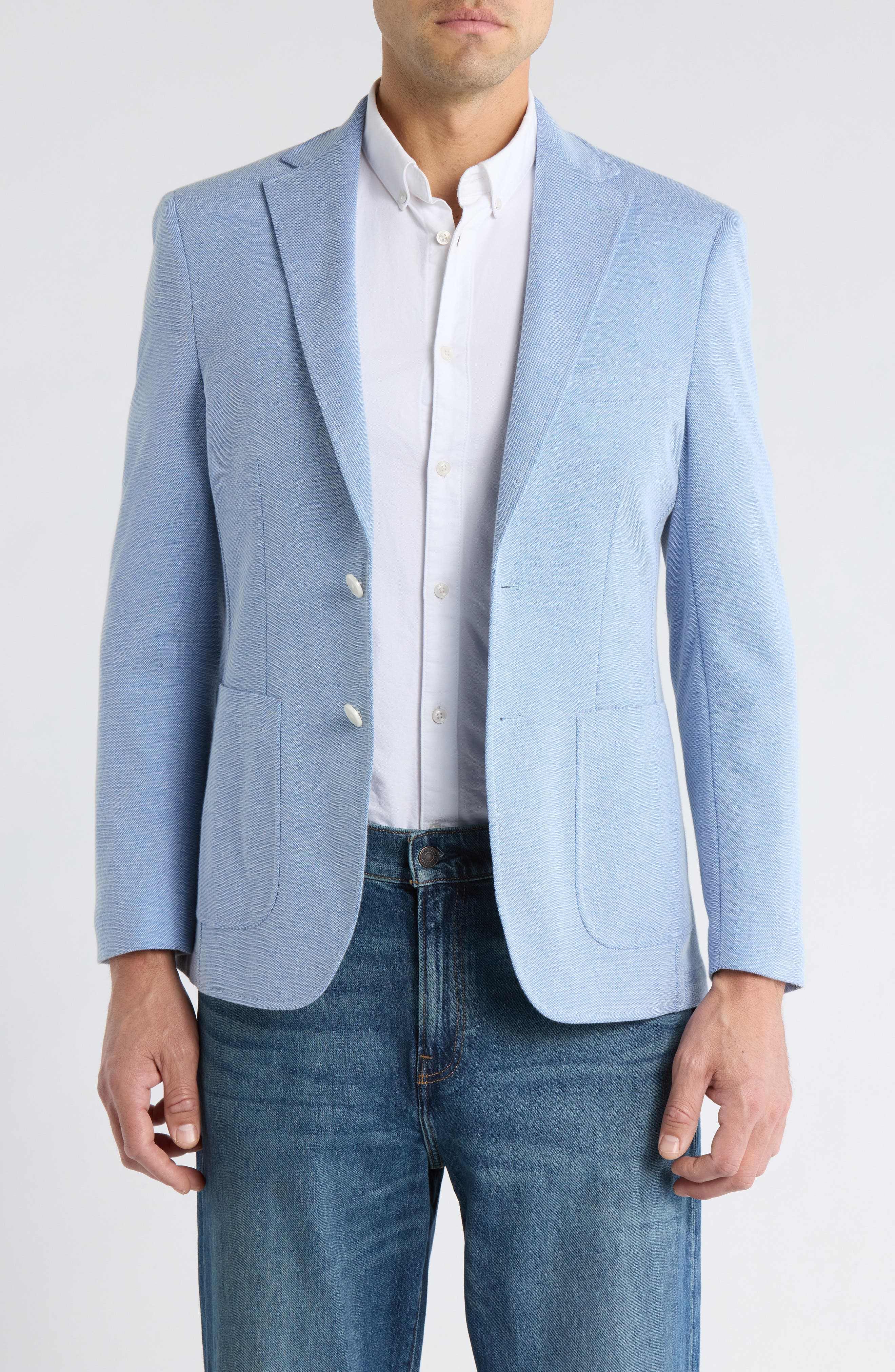 Lucky Brand Bird's Eye Piqué Knit Sport Coat