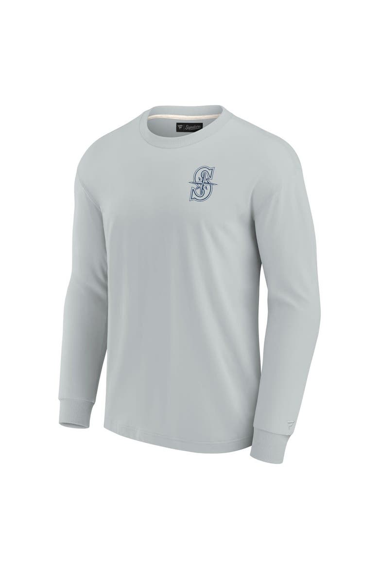 Unisex Fanatics Signature Gray Seattle Mariners Elements Super Soft Long Sleeve T-Shirt, Alternate, color, Gray