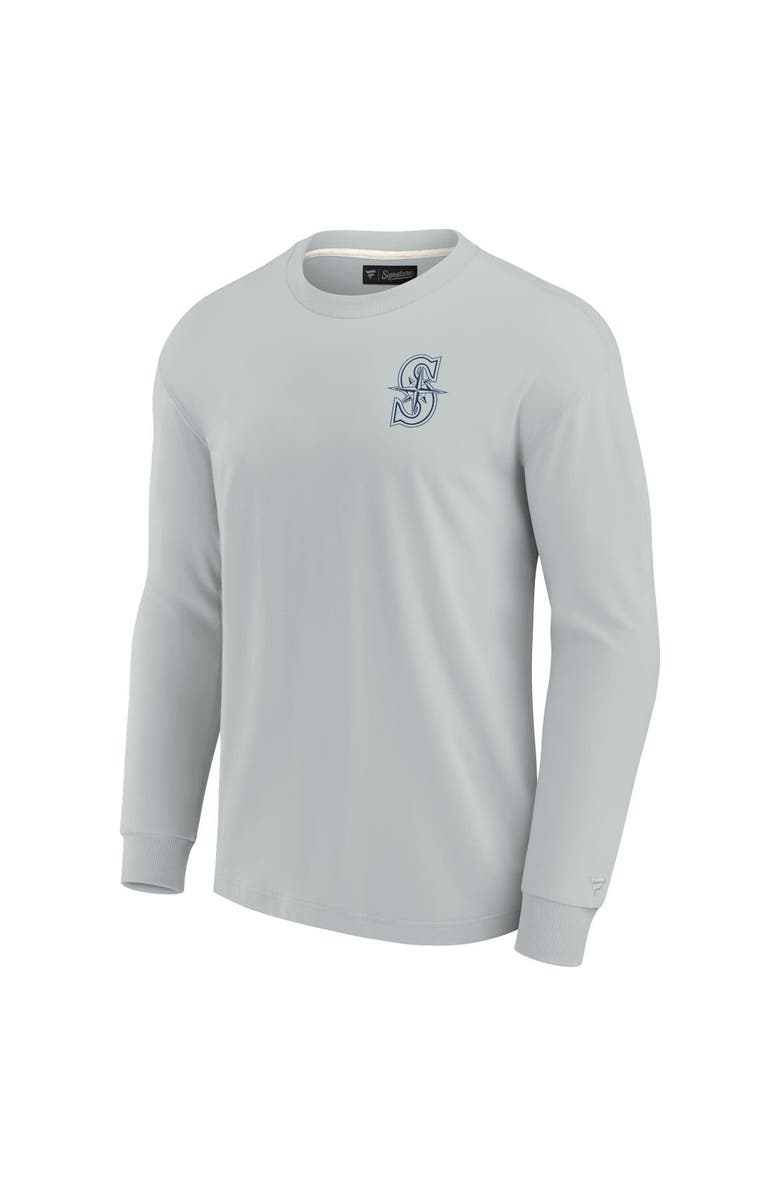 Fanatics Signature Unisex Fanatics Signature Gray Seattle Mariners Elements Super Soft Long Sleeve T-Shirt, Alternate, color, Gray