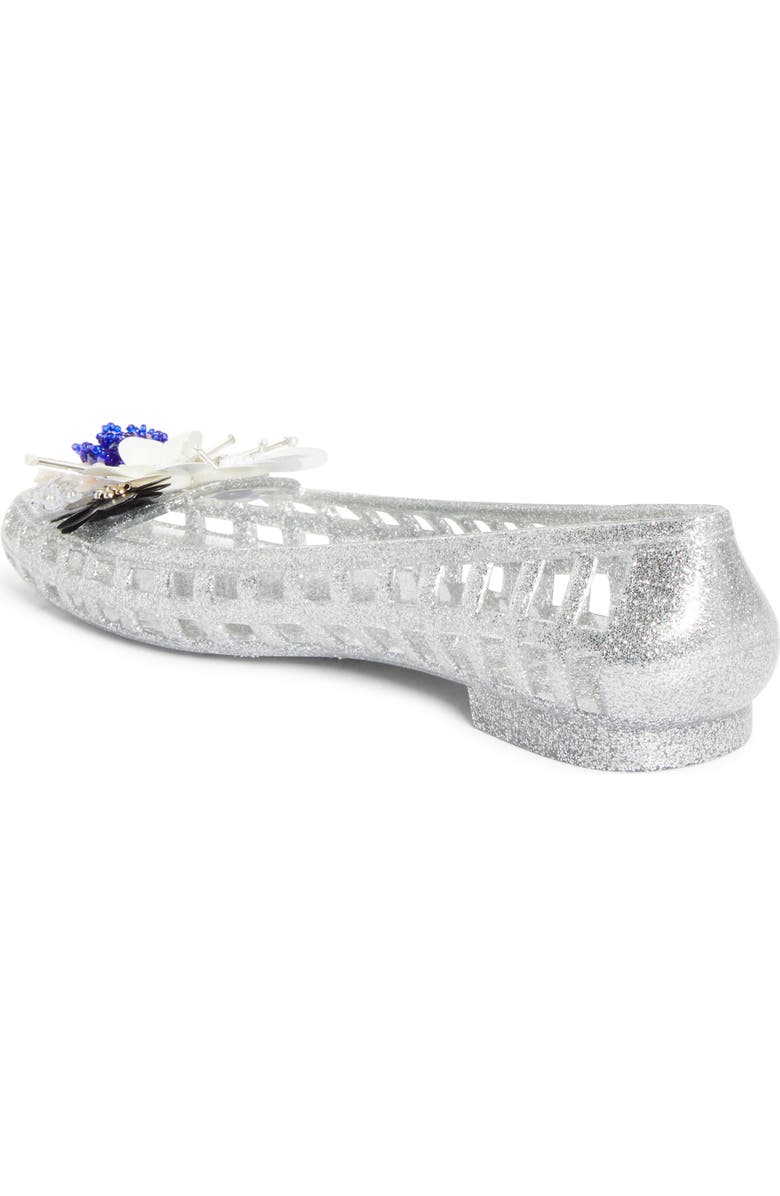 HEAVENLY JELLY Sprig Jelly Ballet Flat, Alternate, color, Silver