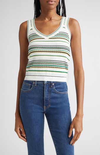 Veronica Beard Carlin Knit Crop Tank