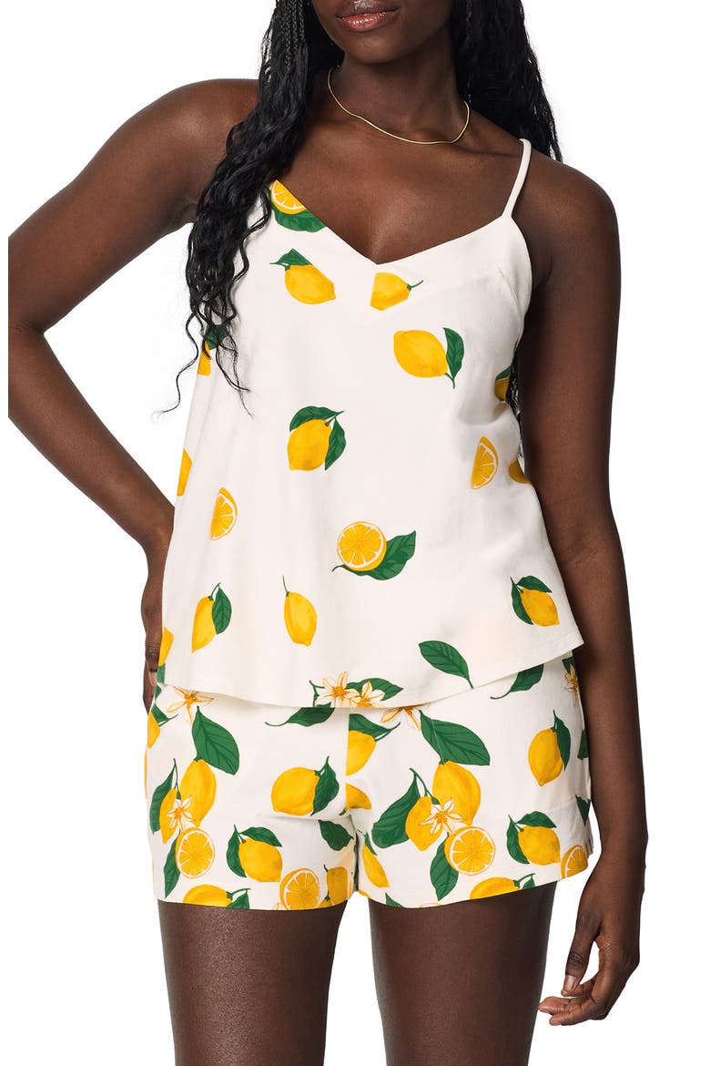 Print Short Pajamas, Main, color, MAIN SQUEEZE BORDER