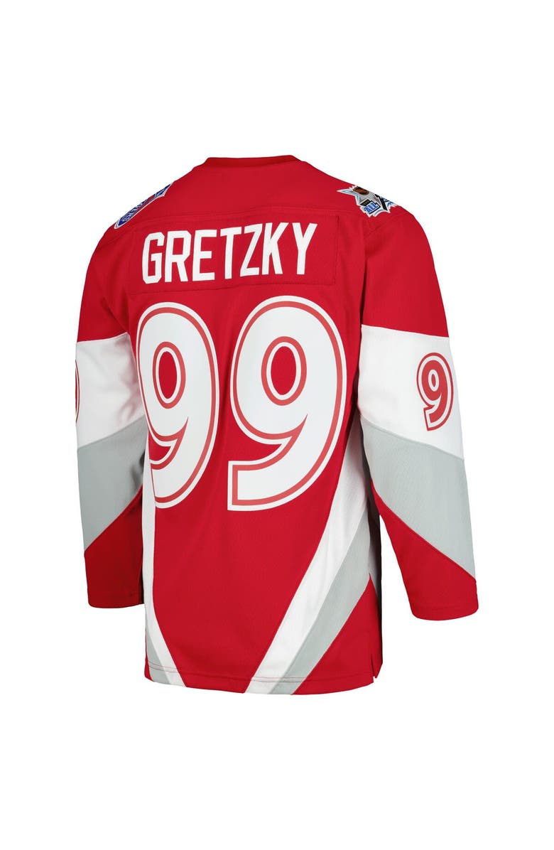 Mitchell & Ness Men's Mitchell & Ness Wayne Gretzky Scarlet  1999 NHL All-Star Game Blue Line Player Jersey, Alternate, color, 