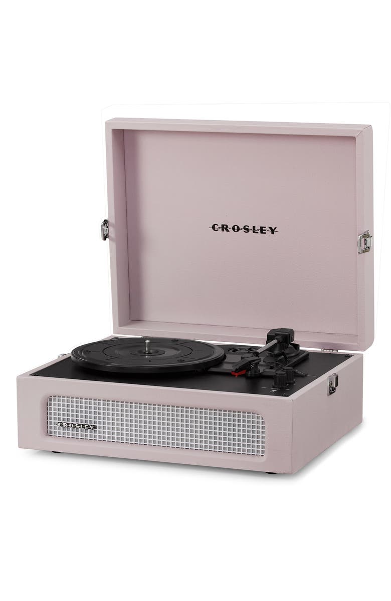 Crosley Radio Voyager Record Player, Alternate, color, Pink Tones