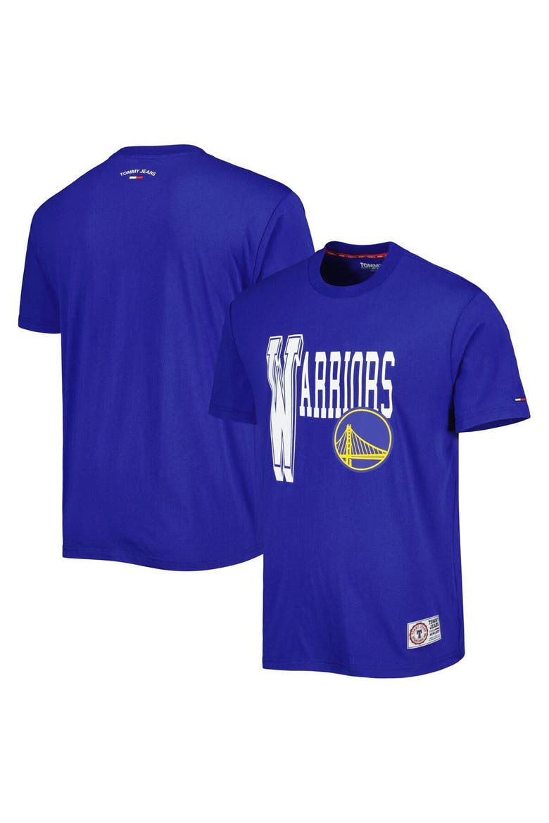 Men's Tommy Jeans Royal Golden State Warriors Mel Varsity T-Shirt, Main, color, Royal