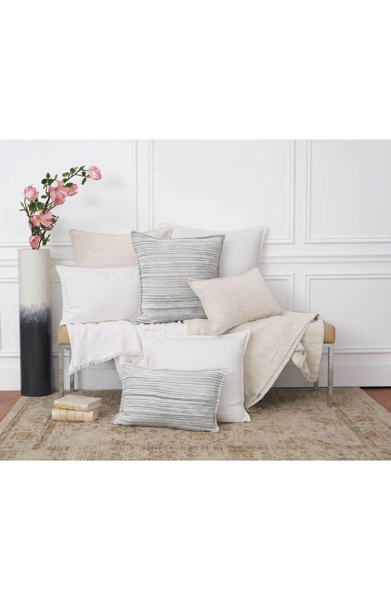 ELISABETH YORK Beacon White Cotton Euro Pillow Sham, Alternate, color, White