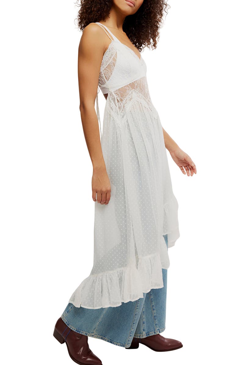 Free People Light My Fire Nightgown, Alternate, color, Clean Ivory