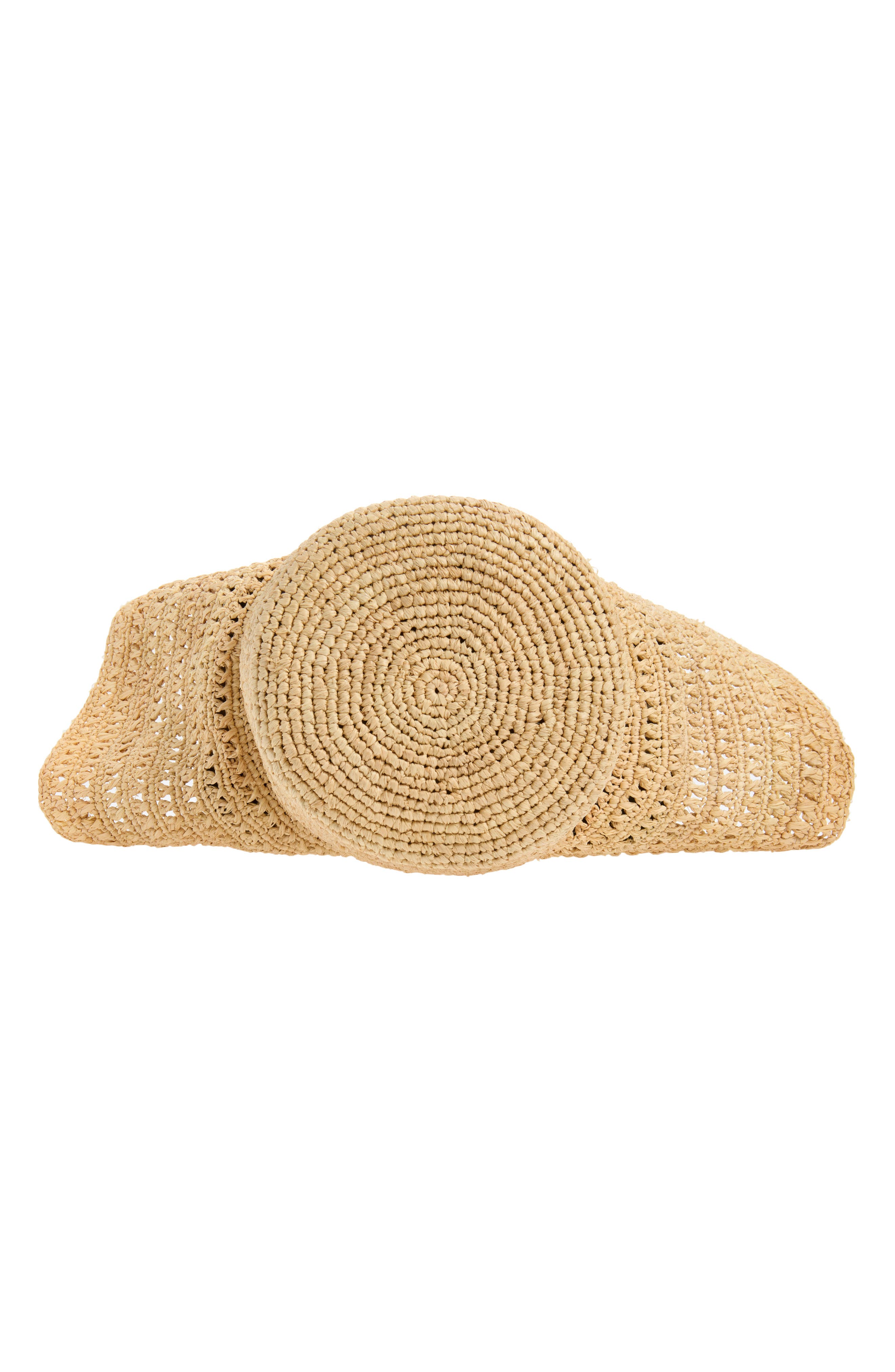 Reformation Sonia Raffia Hat Bag, Alternate, color, Natrual Raffia