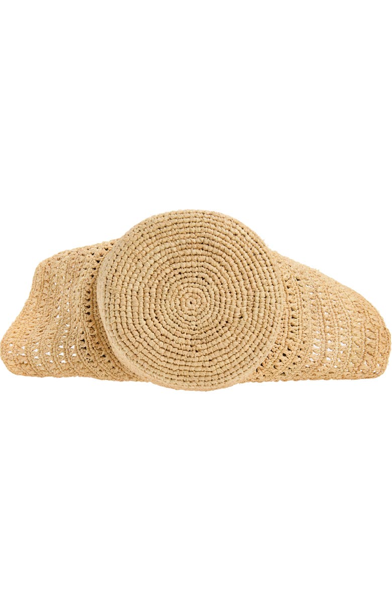 Reformation Sonia Raffia Hat Bag, Alternate, color, Natrual Raffia