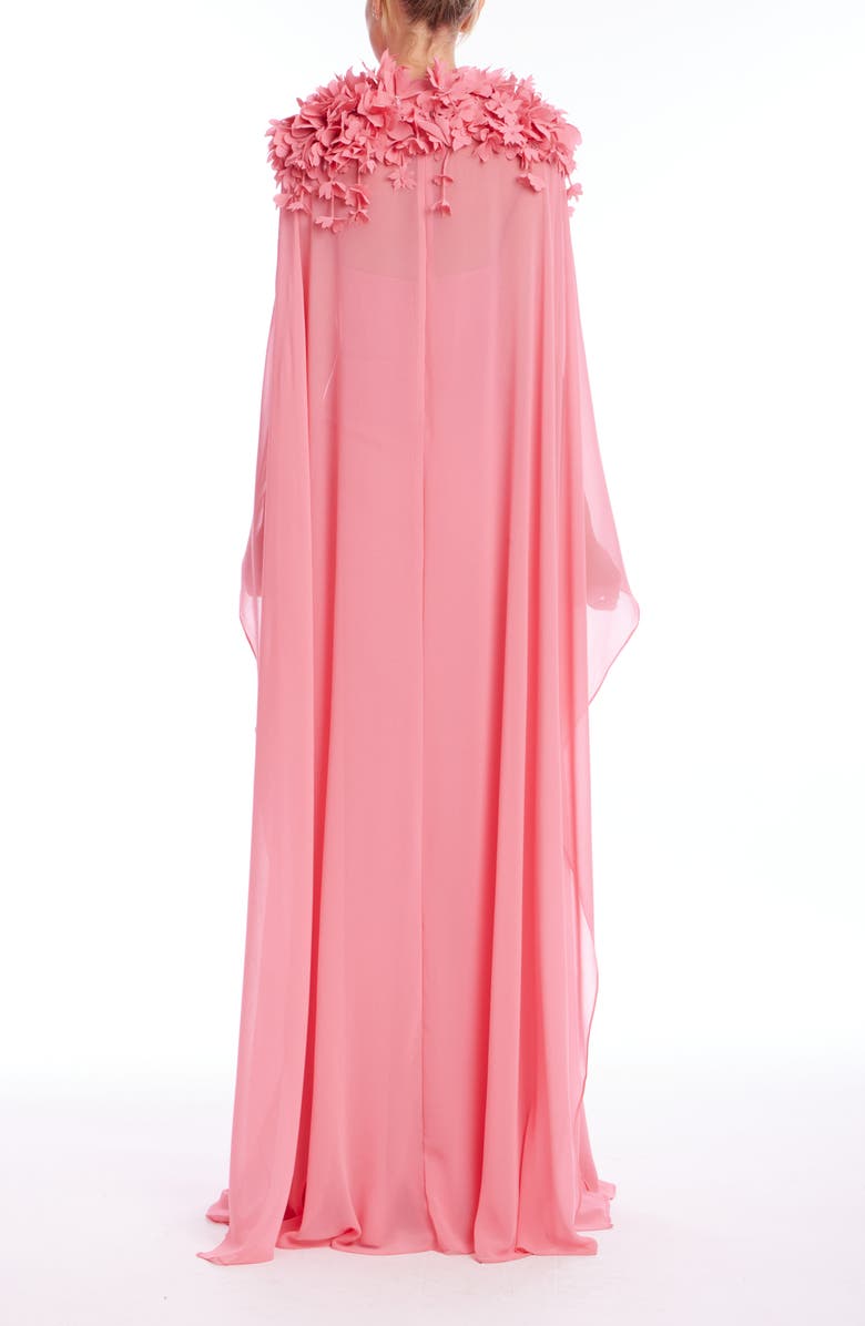 Badgley Mischka Collection Strapless Gown with Caftan Overlay, Alternate, color,