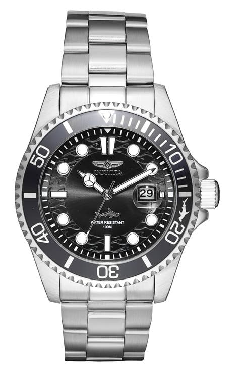 Pro Diver Three Hand Quartz Bracelet Watch, 43mm