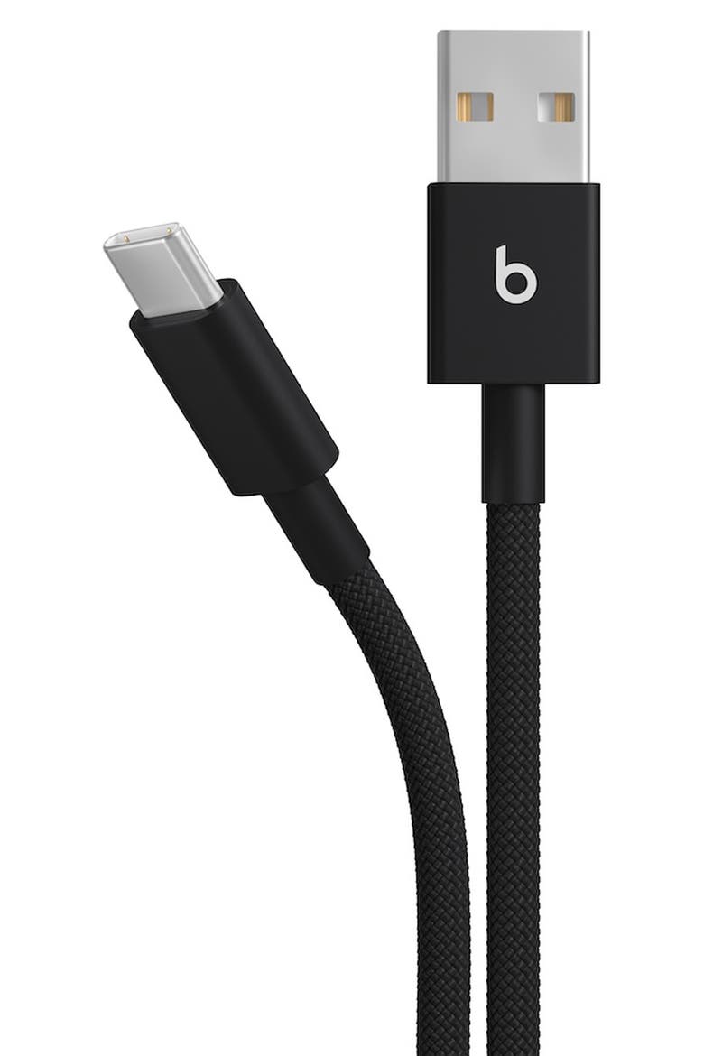USB-A to USB-C Woven Cable, Alternate, color, BLACK