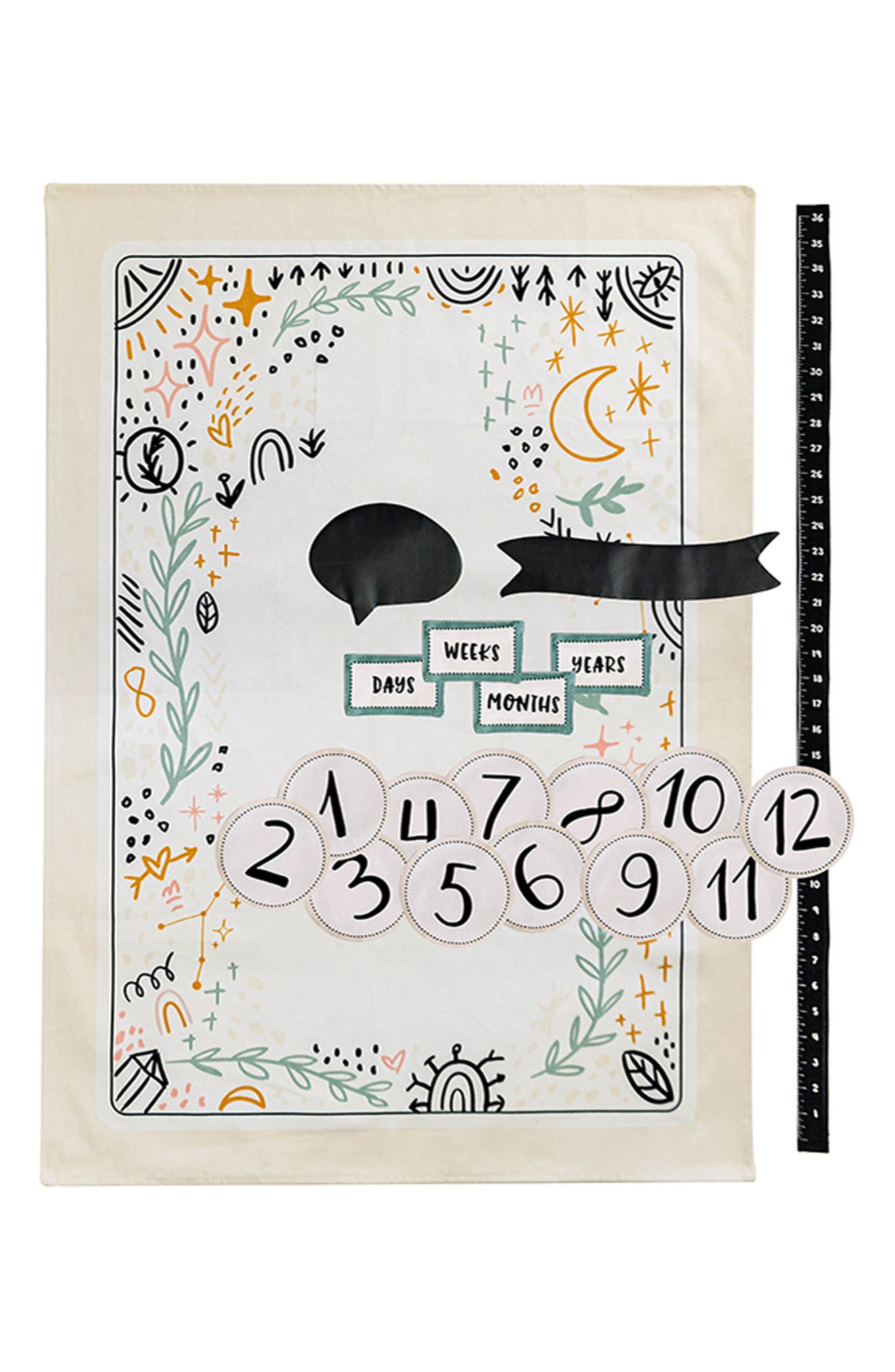 Wonder & Wise by Asweets Milestone Baby Mat in Multi 