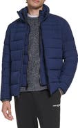 KARL LAGERFELD PARIS Quilted Midweight Puffer Jacket