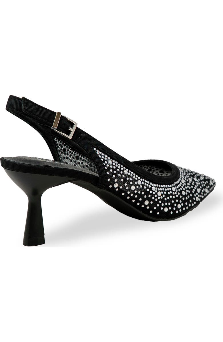 CHASE AND CHLOE Pointed Toe Slingback Pump, Alternate, color, Black