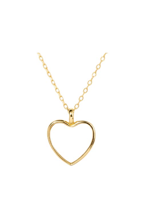 Little Sky Stone Mop Heart Charm Necklace