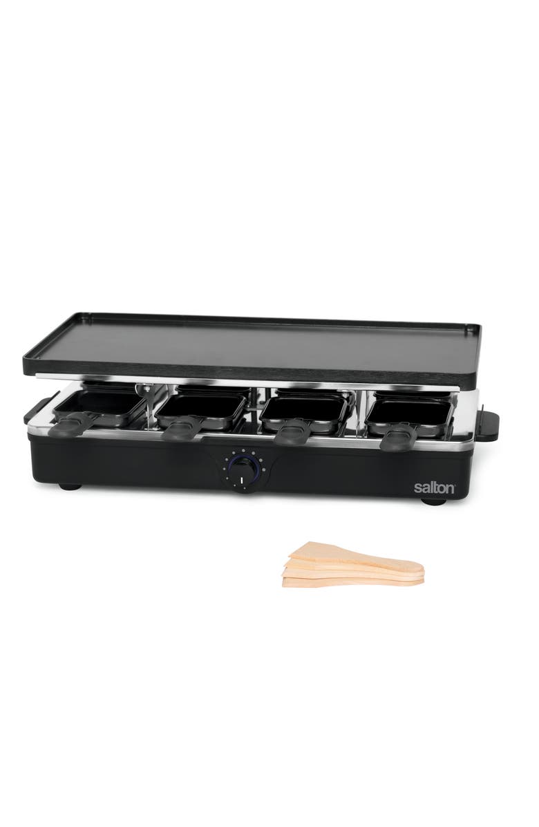 Salton 8 Person Raclette Indoor, Alternate, color, Black