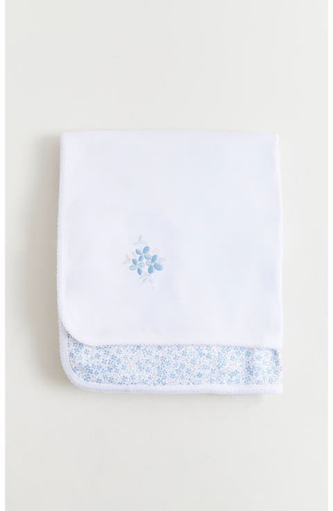 Premium Peruvian Pima Cotton Lily Receiving Blanket For Infant