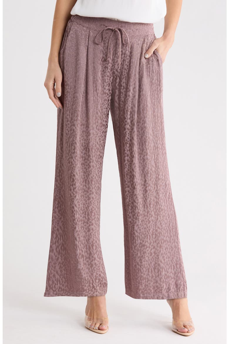 Reed Pull On Wide Leg Pants, Main, color, CLAY SOLID