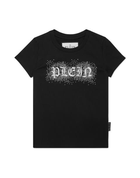 Jersey T-shirt Sexy Pure Ss Strass Gothic Plein Girl