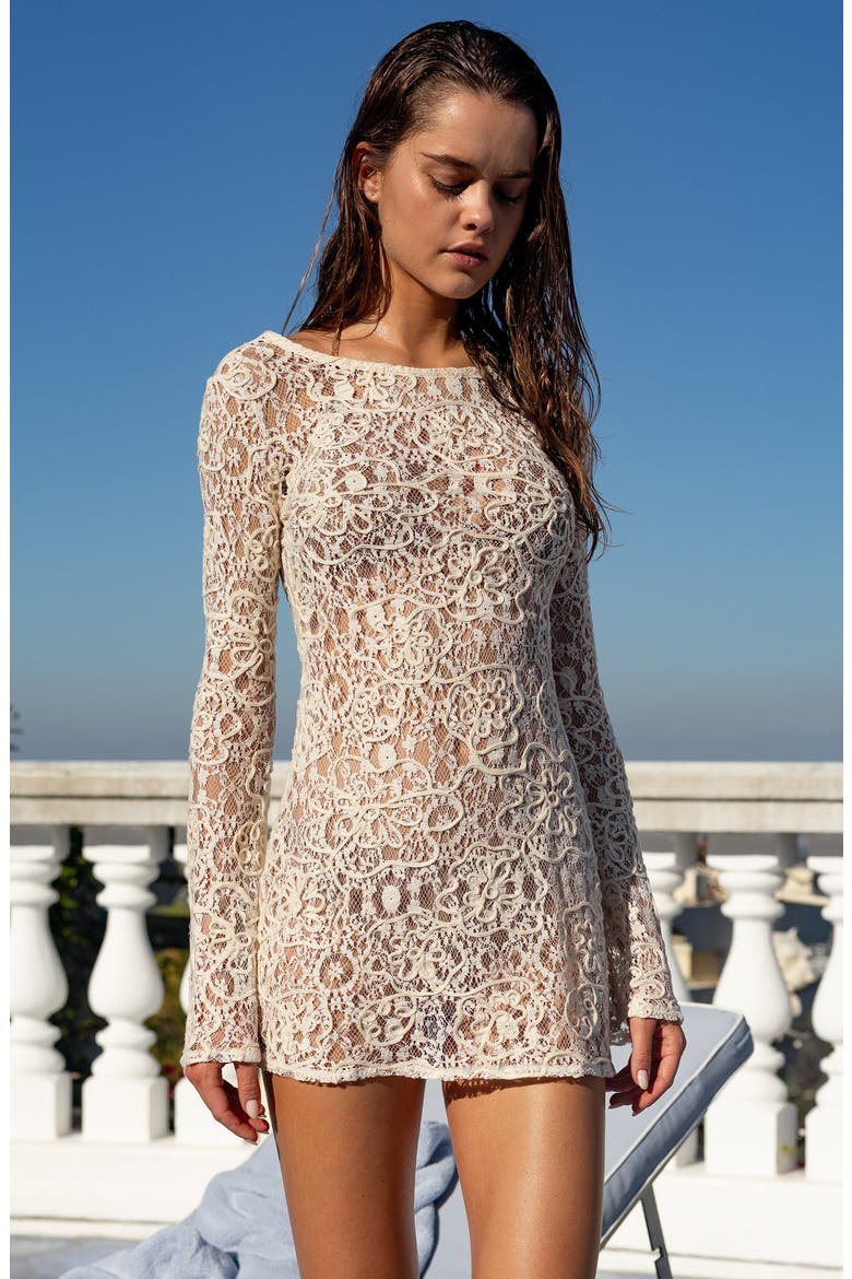 Dream Catcher Mini Dress, Alternate, color, Ivory