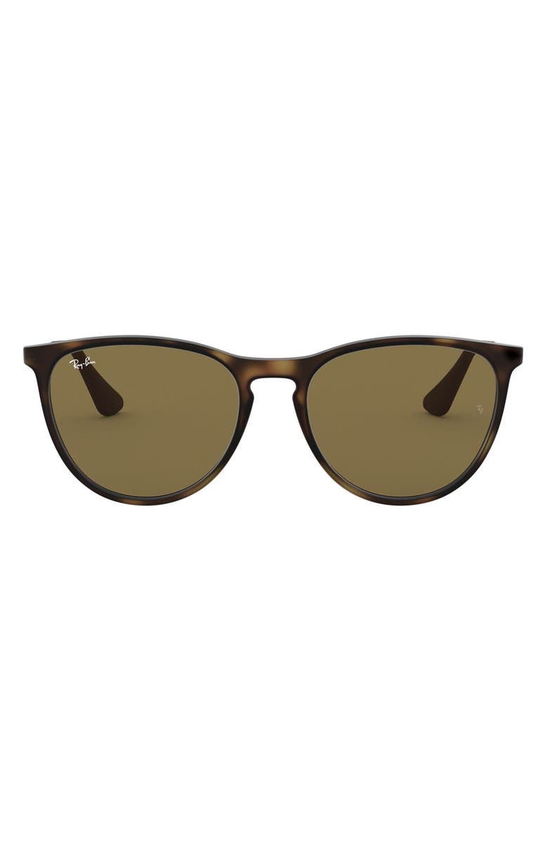 Ray-Ban Junior 50mm Round Sunglasses, Main, color, Havana/ Brown Solid