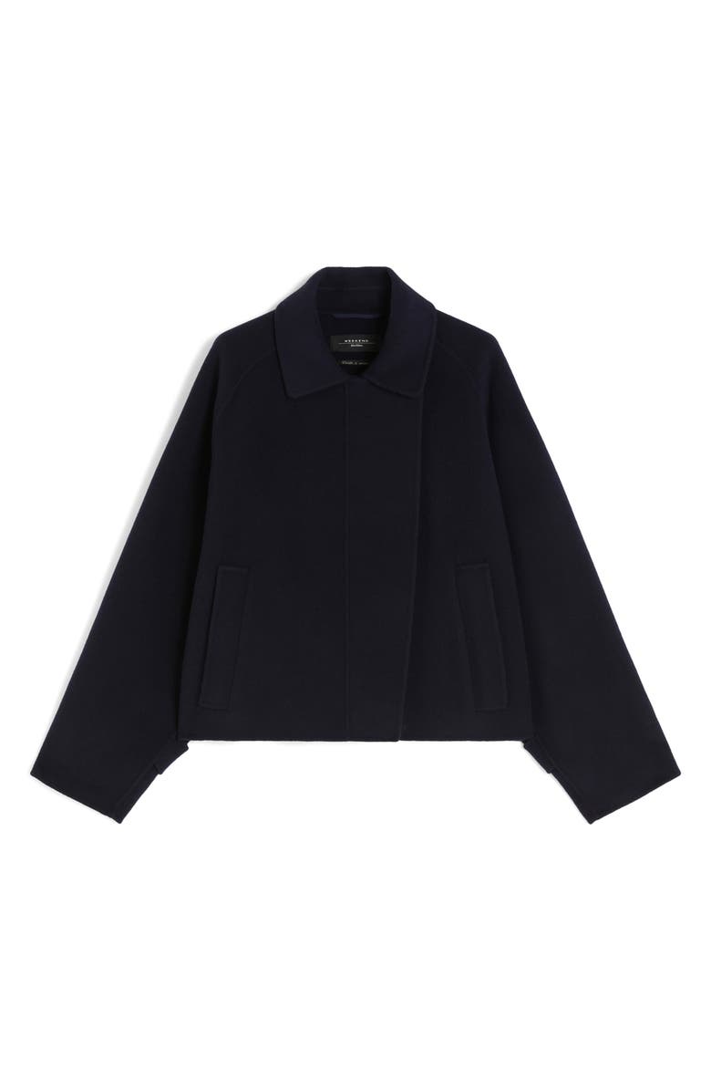 Weekend Max Mara Carella Virgin Wool Jacket, Alternate, color, Navy