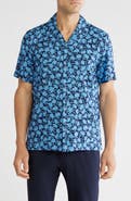 Michael Kors Floral Print Camp Shirt