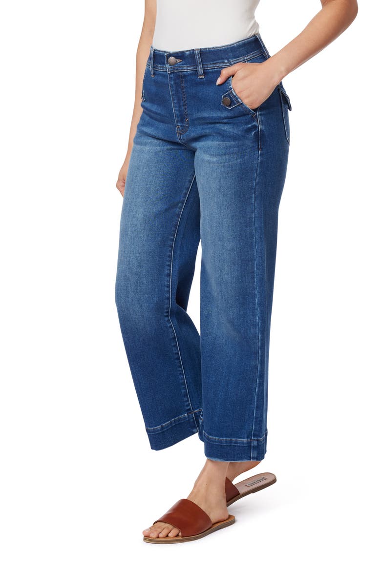 French Riviera 27-Inch High Rise Crop Wide Leg Jeans, Alternate, color, UNION