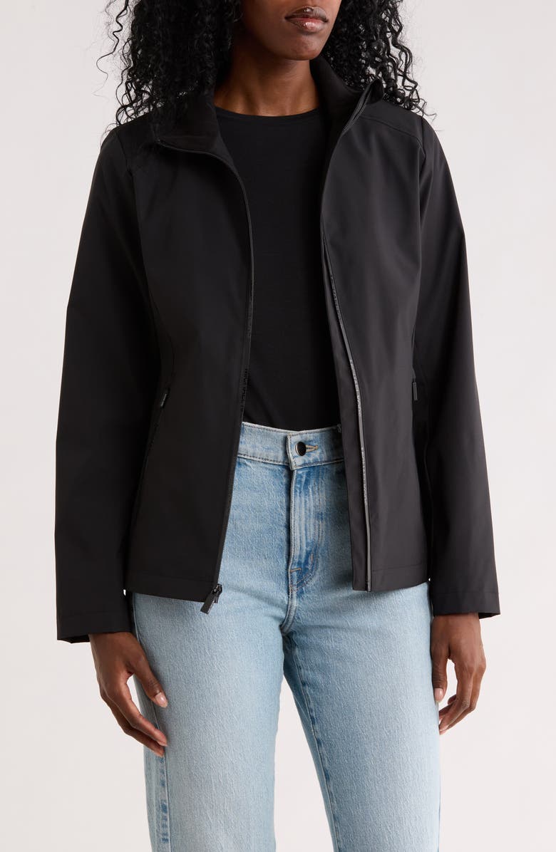 Michael Kors Zip Front Jacket, Alternate, color, Black