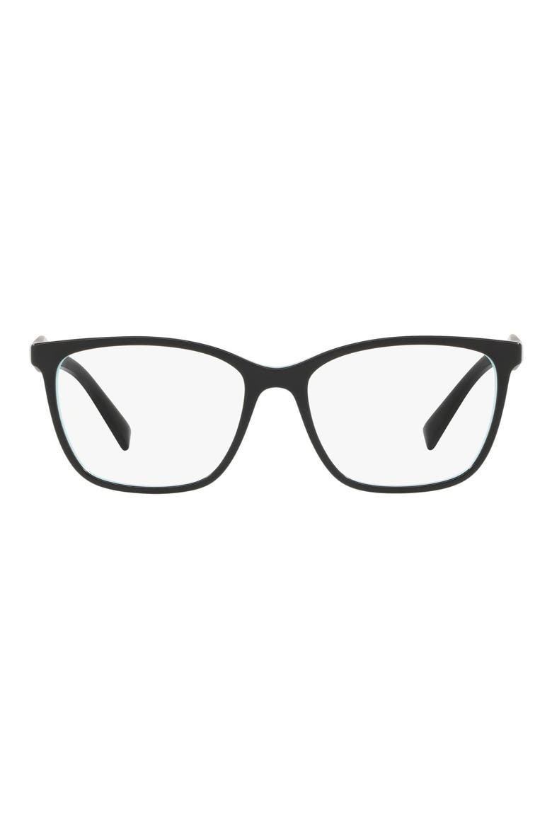 54mm Square Optical Glasses, Main, color, BLACK/ BLUE