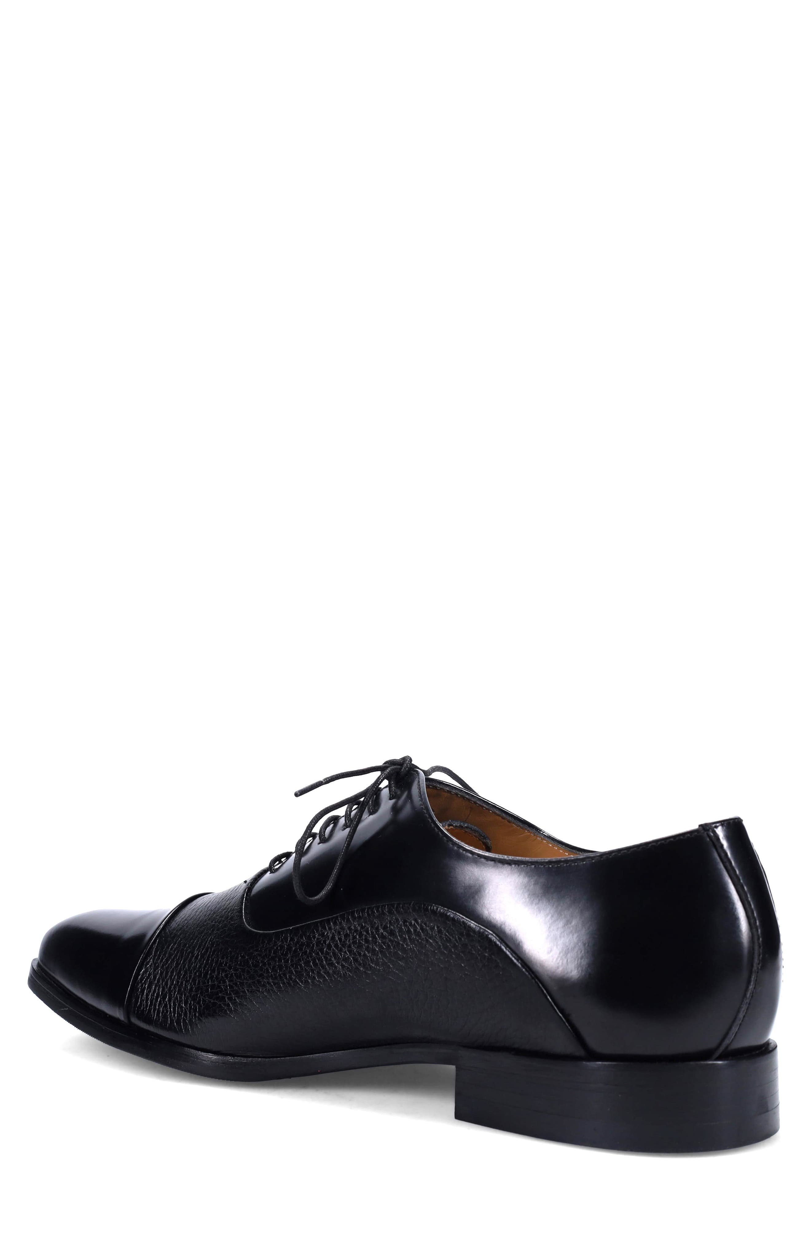 Ron White Edman Weatherproof Cap Toe Oxford, Alternate, color, Black/ Black