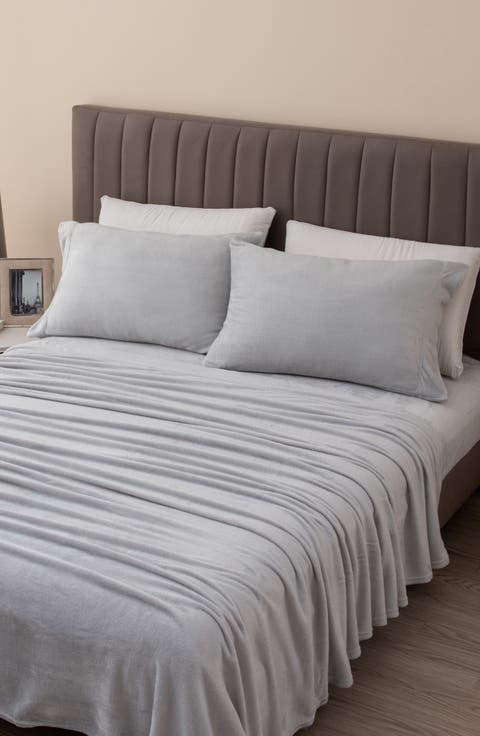 Solid Plush Velour Sheet Set