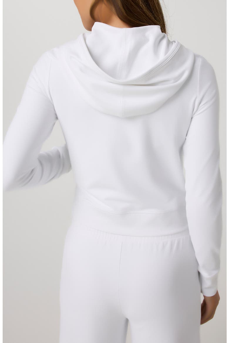 Halo Mini Full Zip Hoodie, Alternate, color, WHITE
