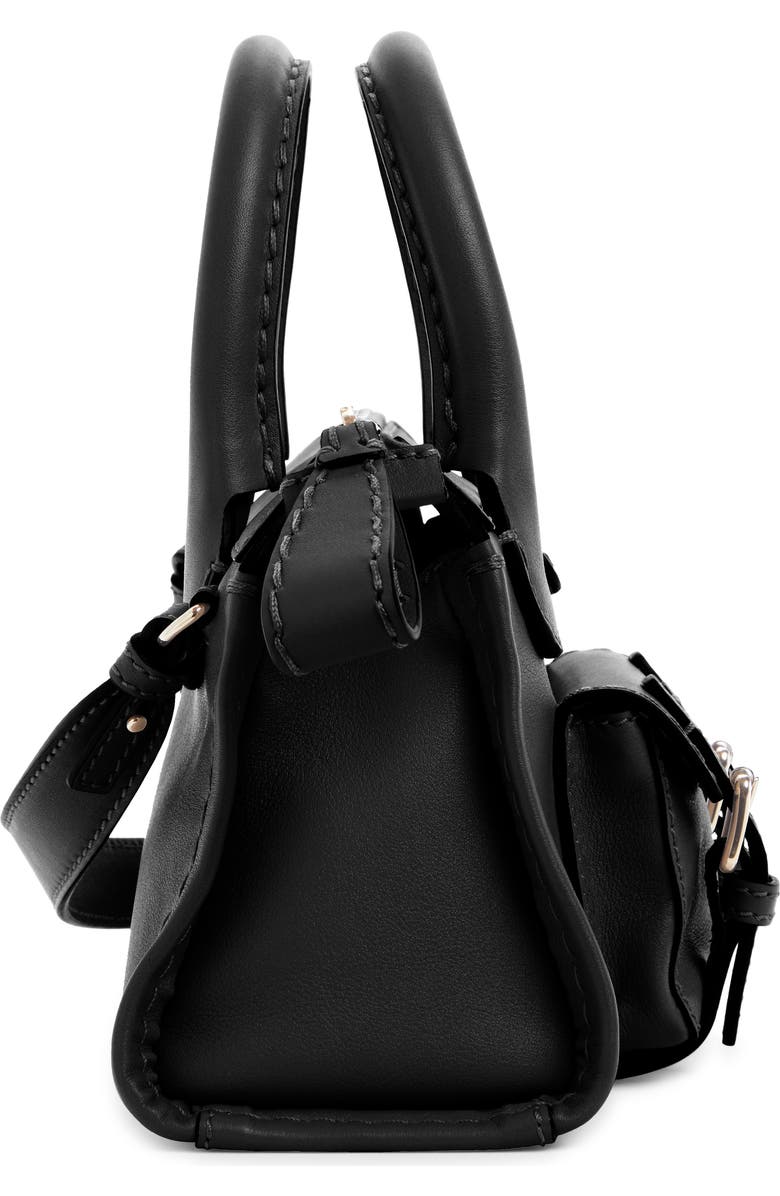 Chloé Mini Edith Leather Satchel, Alternate, color,