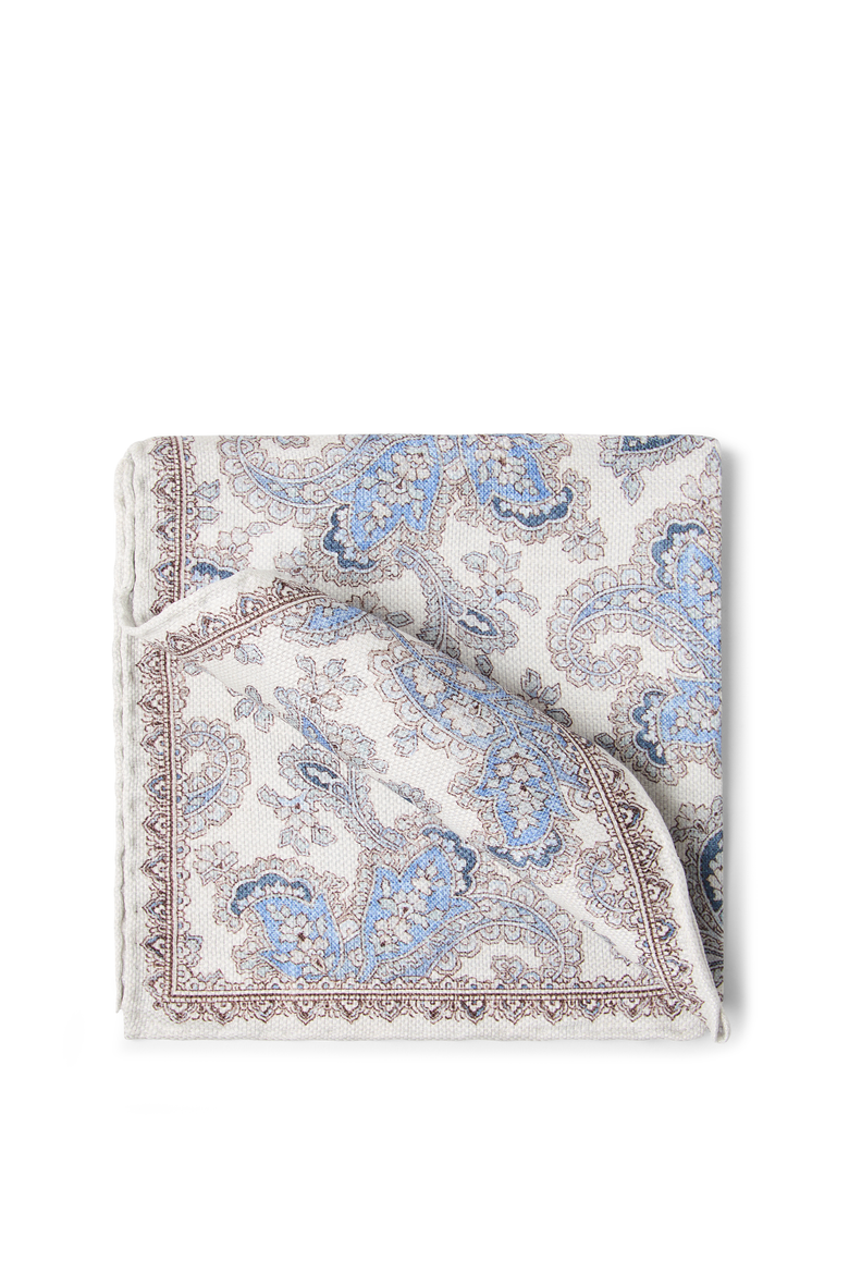 Double-face pocket square, Main, color, Butter