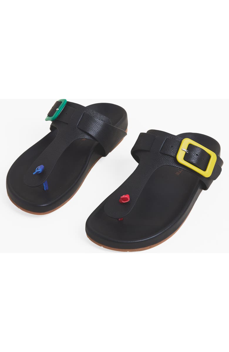 Charlotte Stone Misty Multicolor Footbed Thong Sandal, Main, color, Treasure