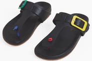 Charlotte Stone Misty Multicolor Footbed Thong Sandal
