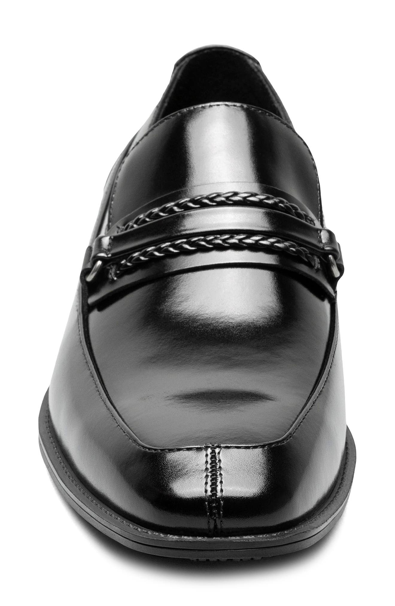 Stacy Adams Aberdeen Saddle Slip-On Loafer, Alternate, color, Black